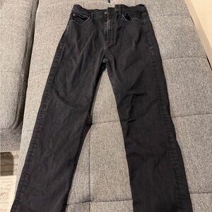 MOTHER women’s Charcoal Straight Jeans